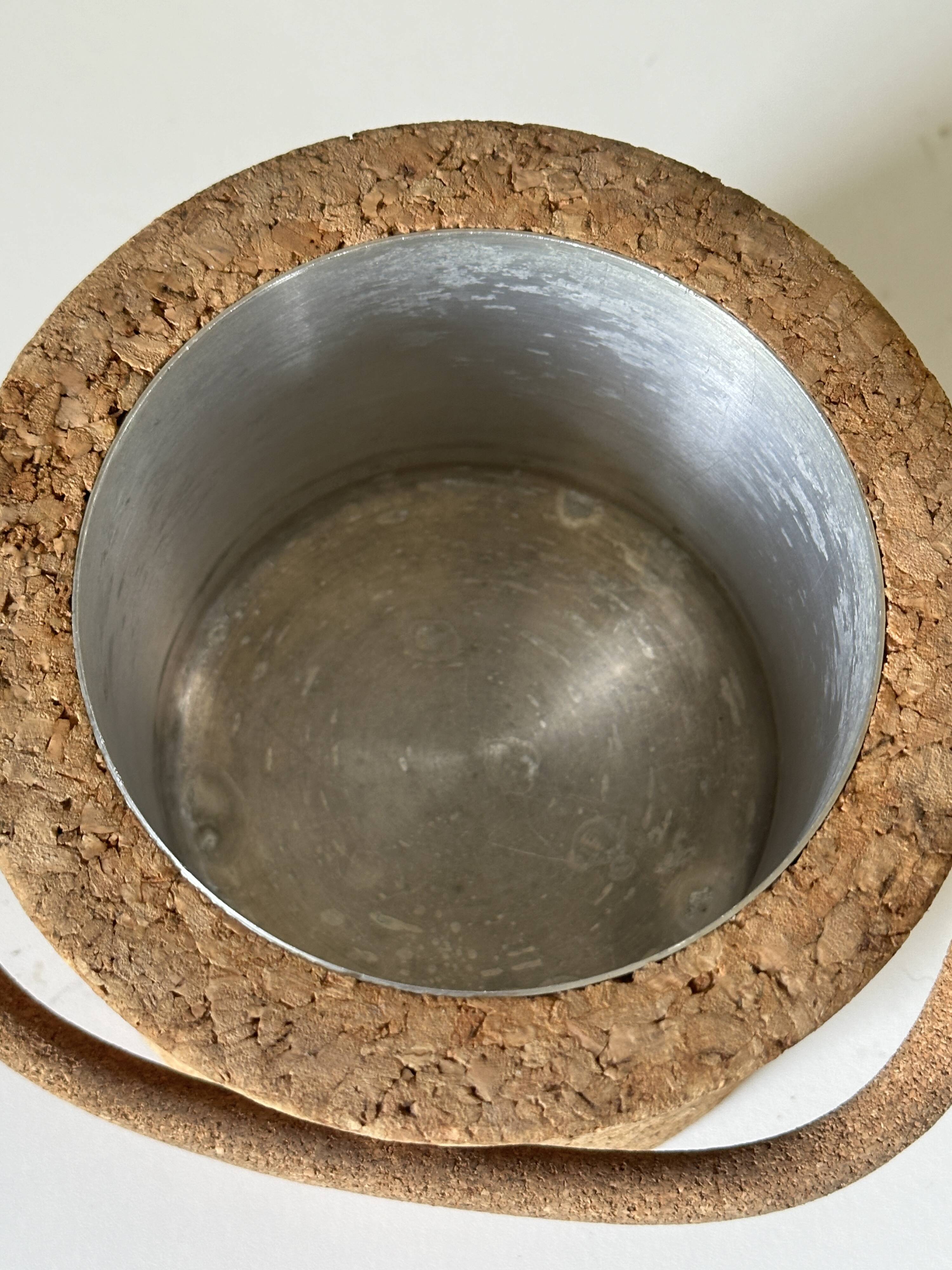 Vintage 60s design cork ice cube tray
