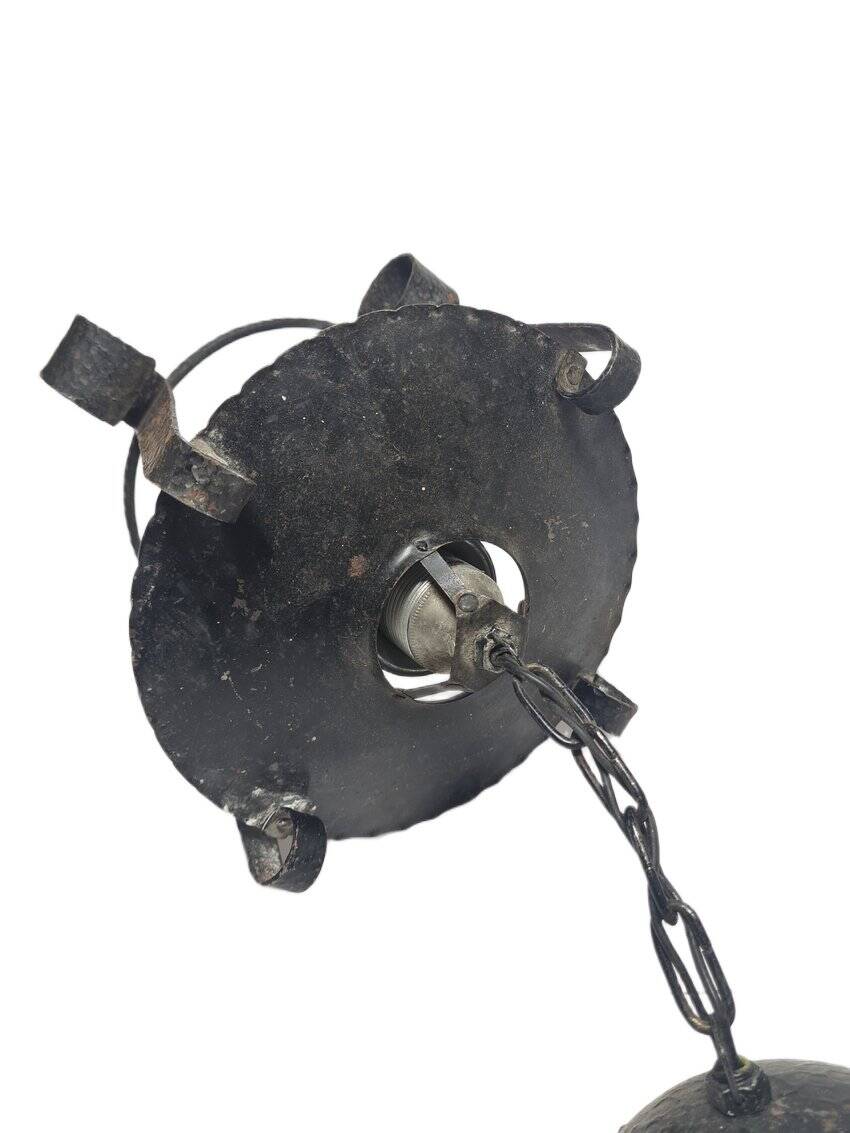 Brutalist pendant lamp, Poland, 1970s