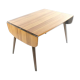 Mid century Ercol beech & elm drop leaf dining table