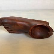 Baguier vide poche cendrier pied en bois