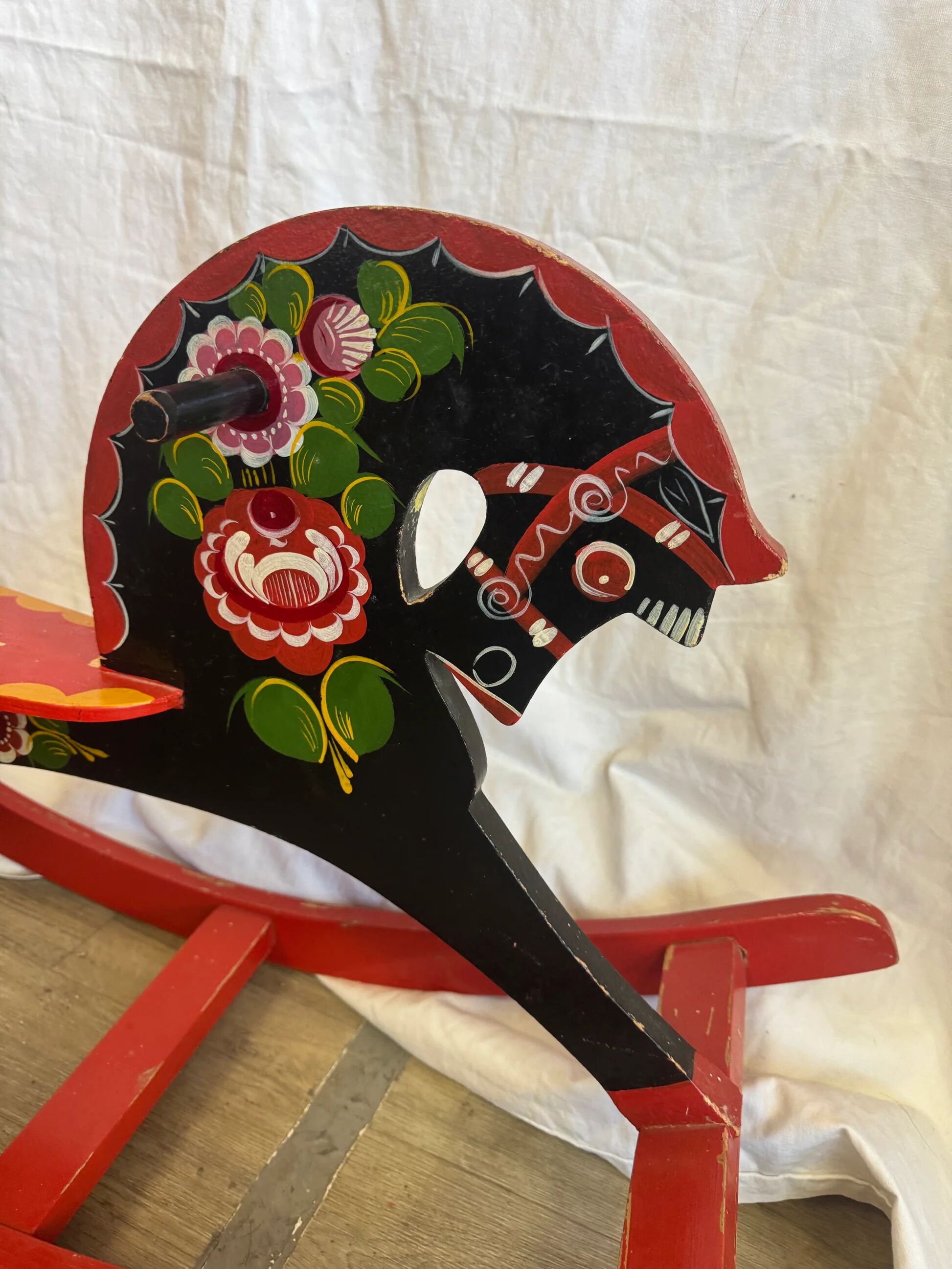 Vintage Russian rocking horse, 70s