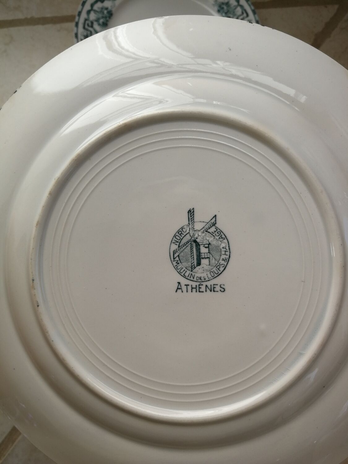 Set of dessert plates Moulins des Loups and Hamage