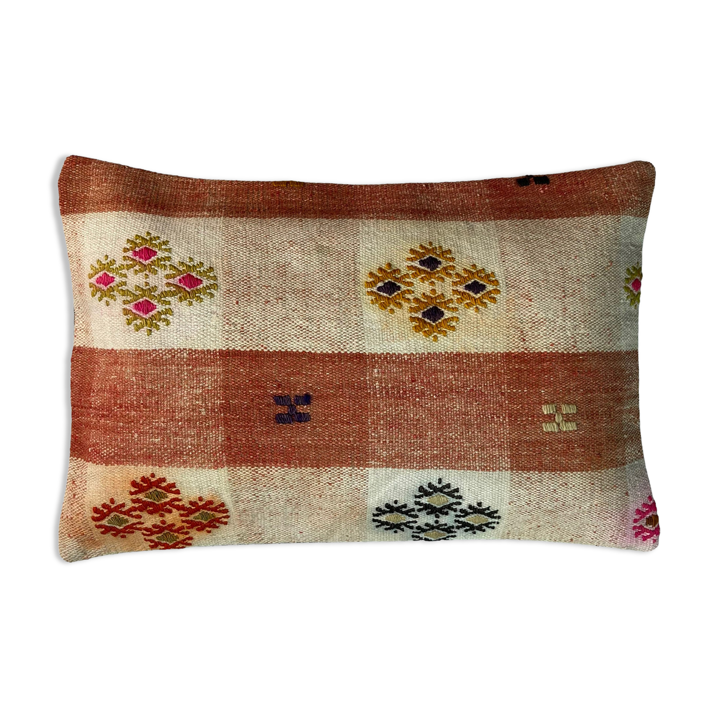 Vintage turkish handmade cushion cover , 30 x 50 cm