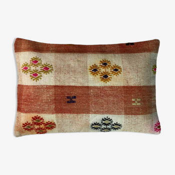 Housse de coussin vintage turque faite à la main 30 x 50 cm