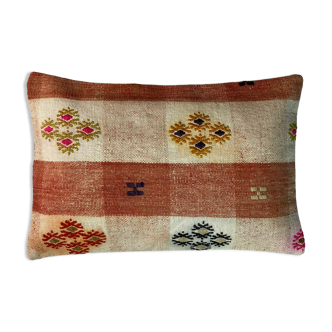 Vintage turkish handmade cushion cover , 30 x 50 cm