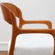 Fauteuil Baumann Traineau -Restauré - Tissu, mousse & sangles : neuf