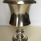 Christian Dior silver metal vase