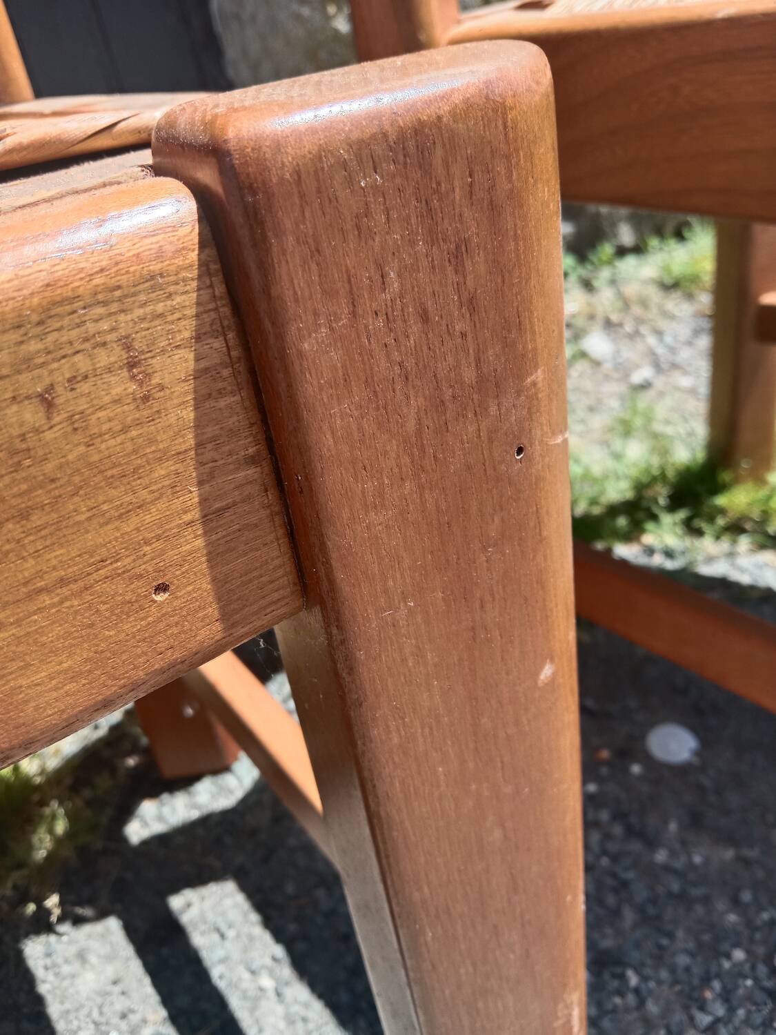 6 chairs in solid elm