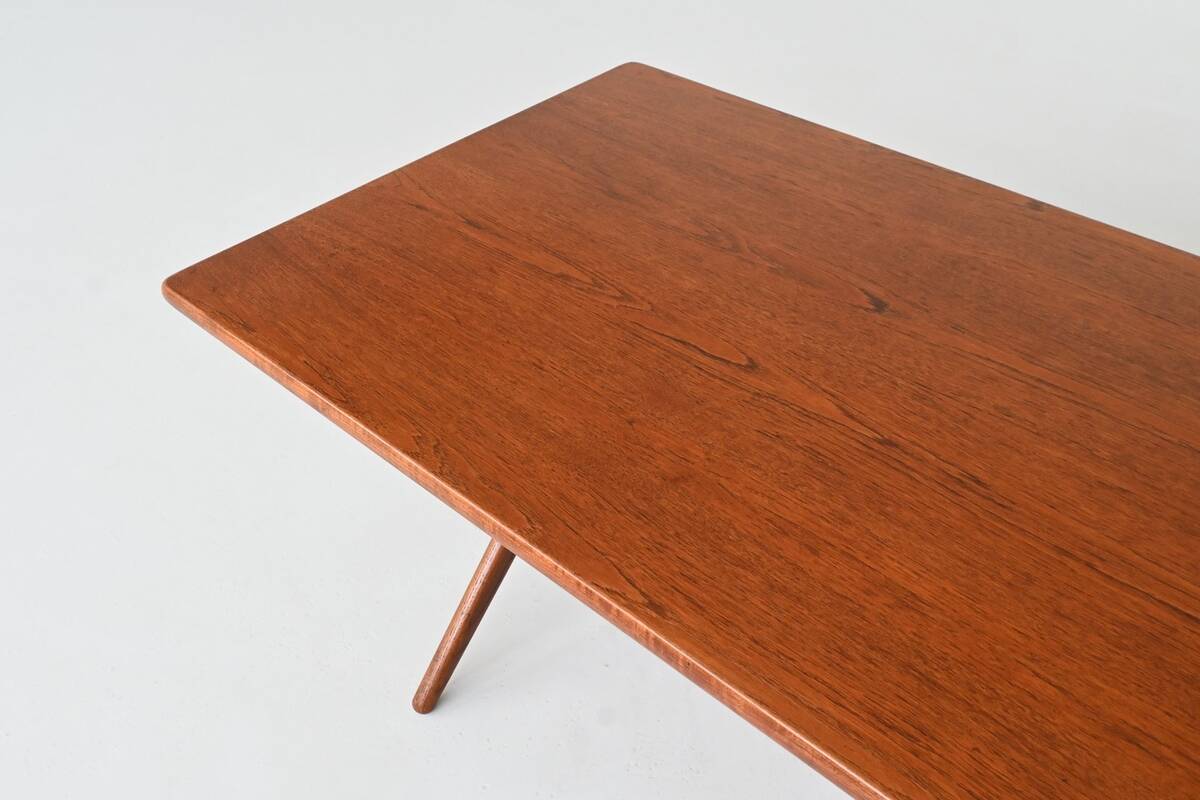 Hans Wegner's AT 303 cross-legged dining table, Andreas Tuck, Denmark, 1950