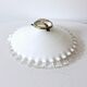 Suspension opaline laiton années 30 dentelle blanche