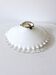 Opaline suspension in brass from the 1930s with white lace.