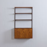 Kristiansen rosewood wall unit with secretaire and 3 shelves