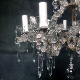 Old chandelier with 10-branch tassels