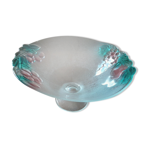 Grand  saladier  sur pied  cristal