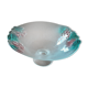 Large salad bowl on crystal foot