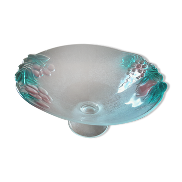 Grand  saladier  sur pied  cristal
