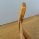 Fauteuil en bois, pieds compas, style scandinave, Baumann ou Thonet