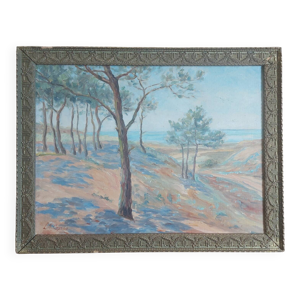 marine sur toile signée