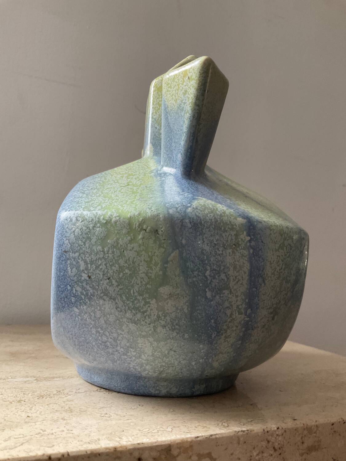 Art Deco vase in glazed ceramic