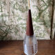 Vintage Scandinavian teak and holophane glass pendant light. 50s/60s