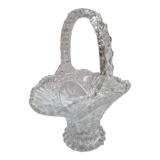 Bohemian crystal fruit basket
