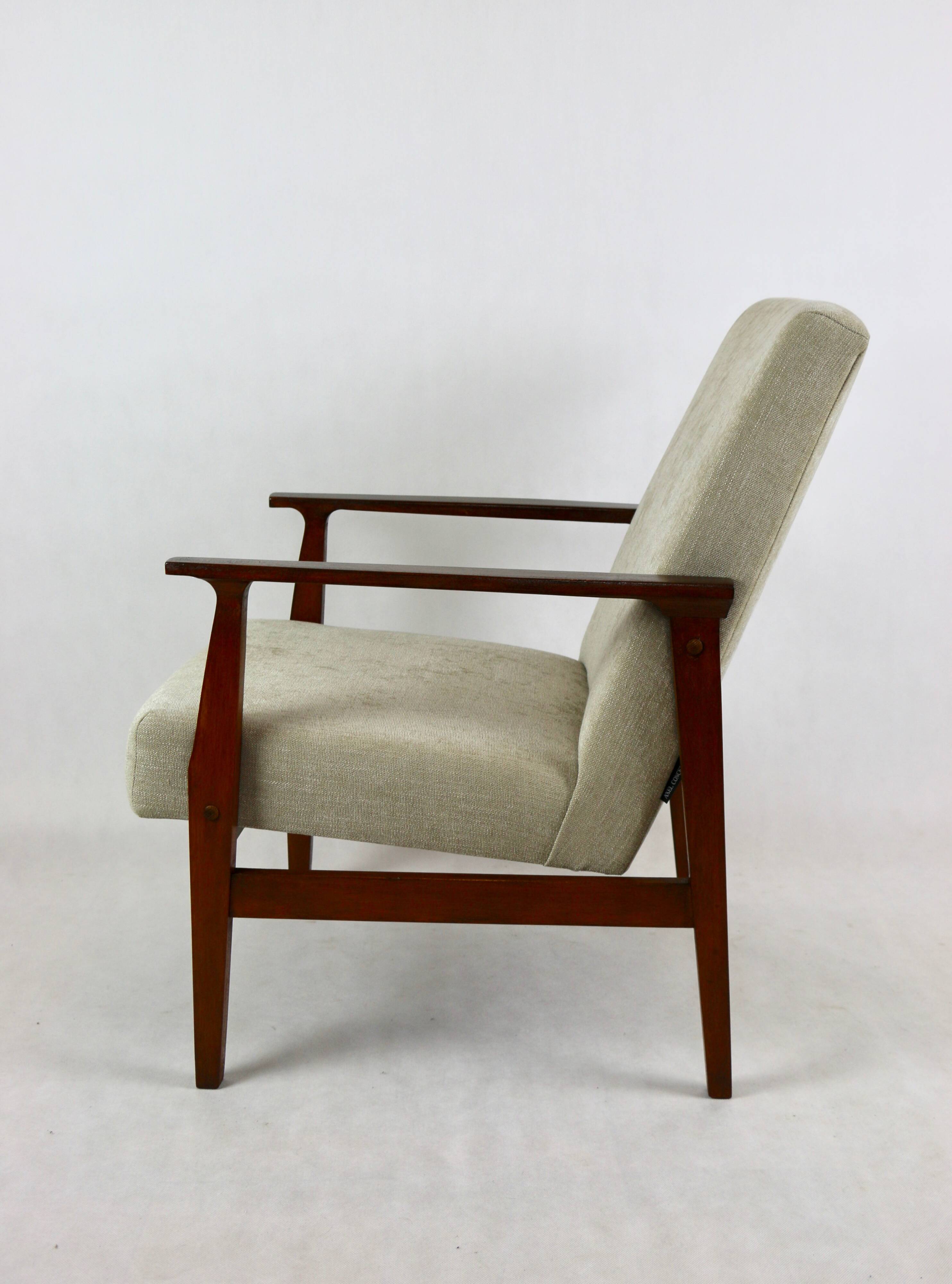 Vintage Beige Club Armchair, 1970s