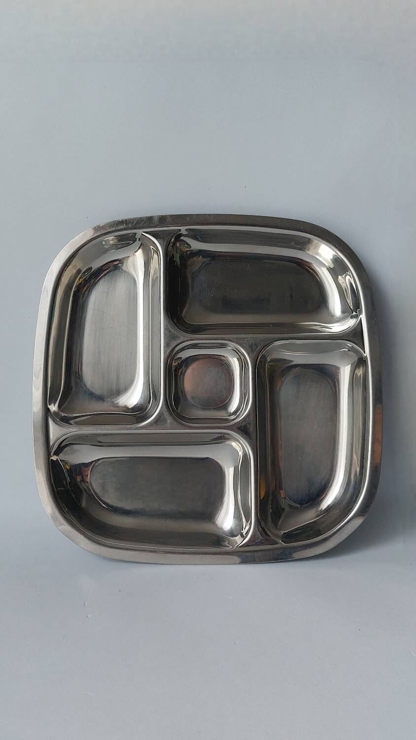 Plat assiette plateau inox vintage