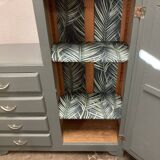 Vintage asymmetric cabinet with canning