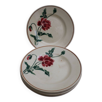 Set of 6 ceramic dessert plates