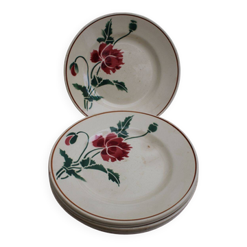 Set of 6 ceramic dessert plates