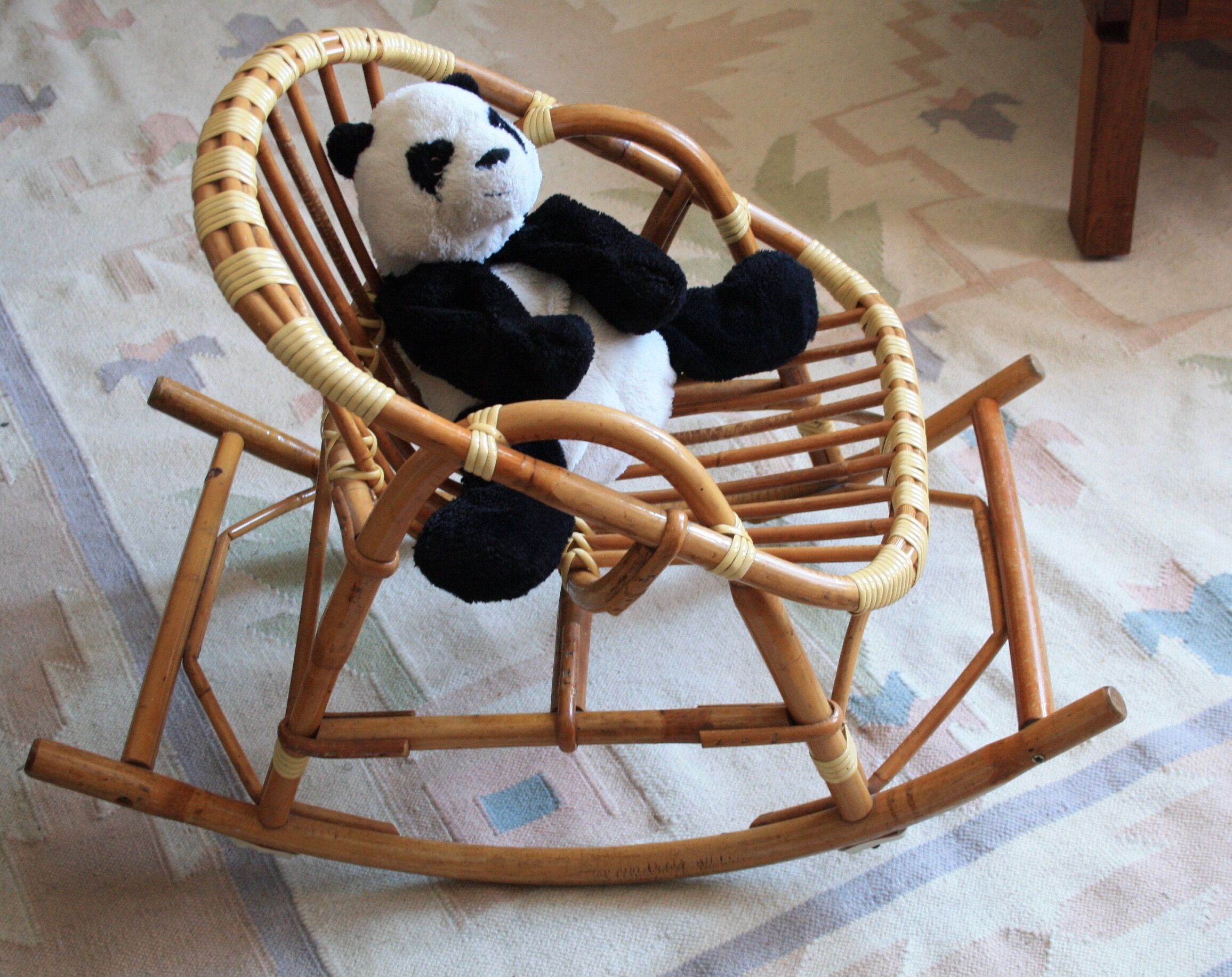 Child rattan rocking chair