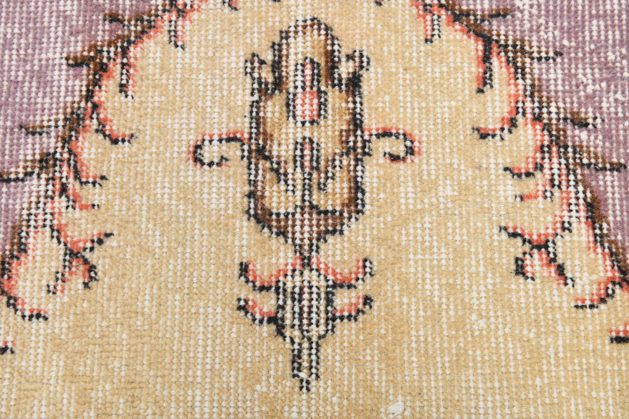 Lilac & Beige Orientel Boho Vintage Persian Rug, 176x282 Cm