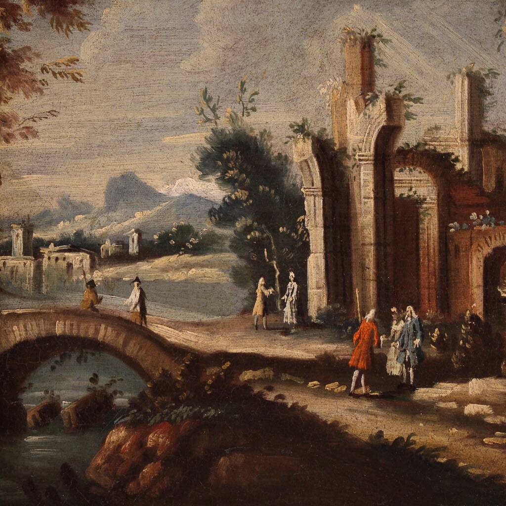 Venetian school painting of the 18th century, architectural capriccio