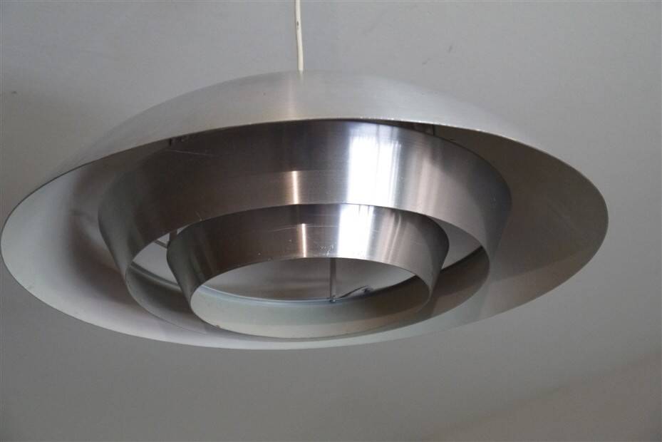 1970s Scandinavian metal pendant light