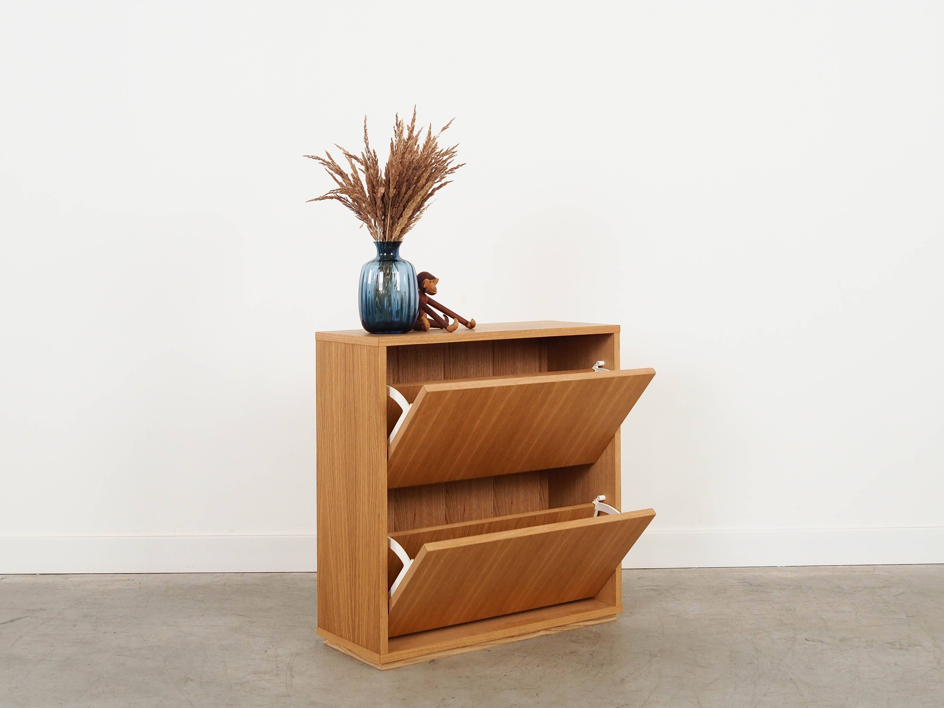 Oak shoe cabinet, Scandinavian design