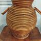 Handcrafted rattan amphora