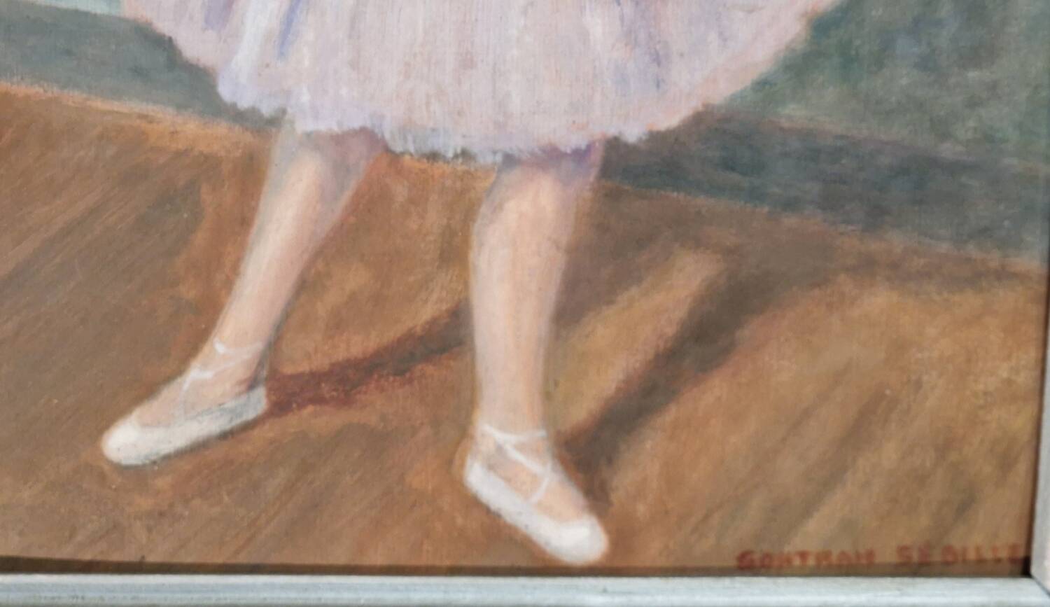 Painting of an Art Deco dancer by Gontran Sedille