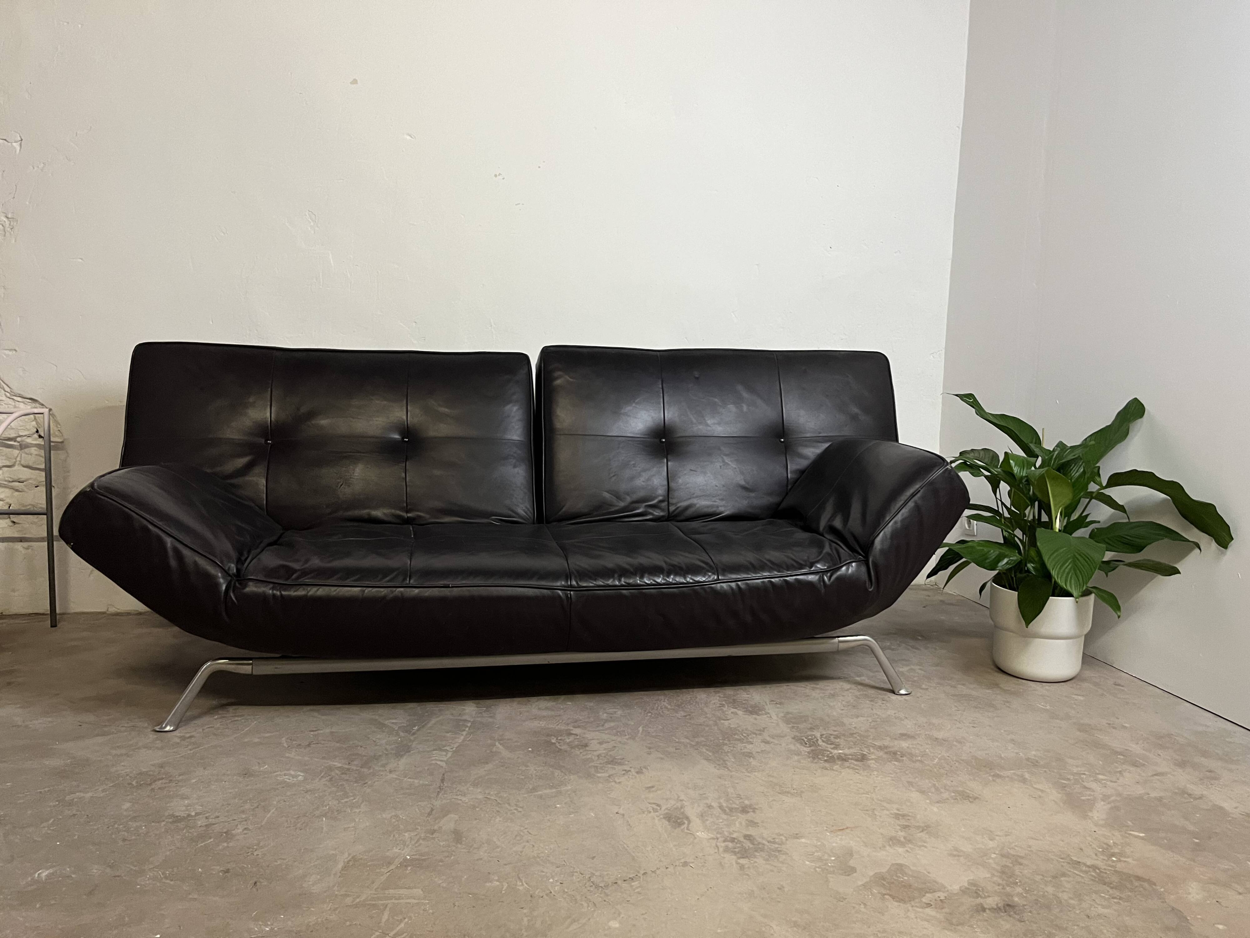 Smala leather sofa, Cinna, Design Pascal Mourgue