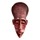 Masque tutsi en plâtre des années 1950 signé Gorza (A)