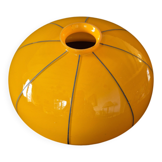 Vintage orange lampshade from the 70s – opaline glass – Space Age style A610
