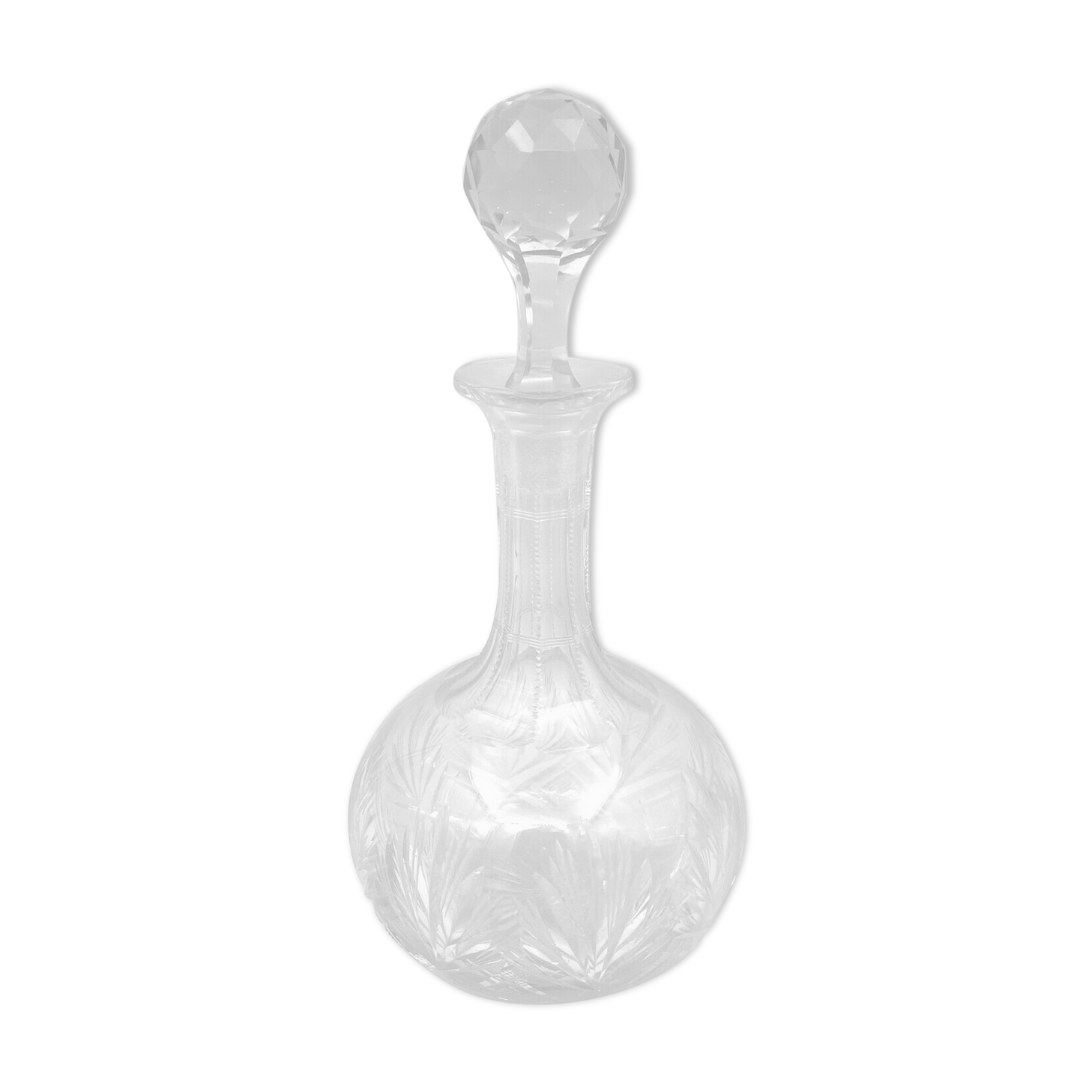Carafe xixth crystal size saint louis baccarat multifaceted cap