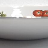5 hollow plates Orchies Moulin des loups décor vegetables