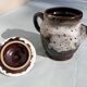 Enameled stoneware coffee pot