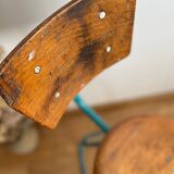 Swivel workshop high chair, vintage