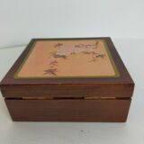 Asian wooden coaster in box