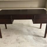 Wooden desk with mahogany veneer from Flamant