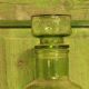 Carafe vintage en verre style empoli