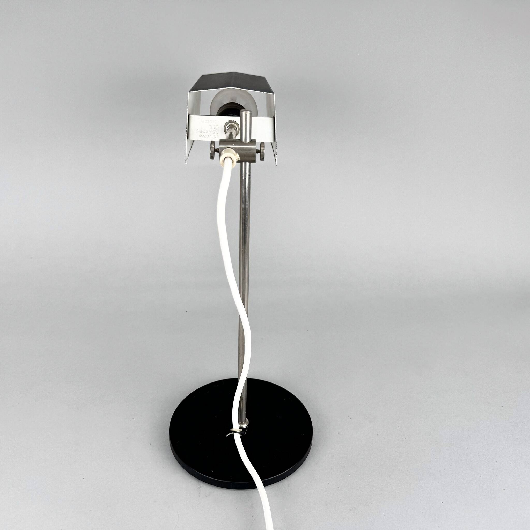 Mid-Century Minimalist Adjustable Table Lamp, Czechoslovakia