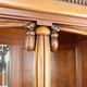 Art Deco showcase bookcase in carved walnut, France, circa 1925