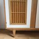 Armoire bois et rotin